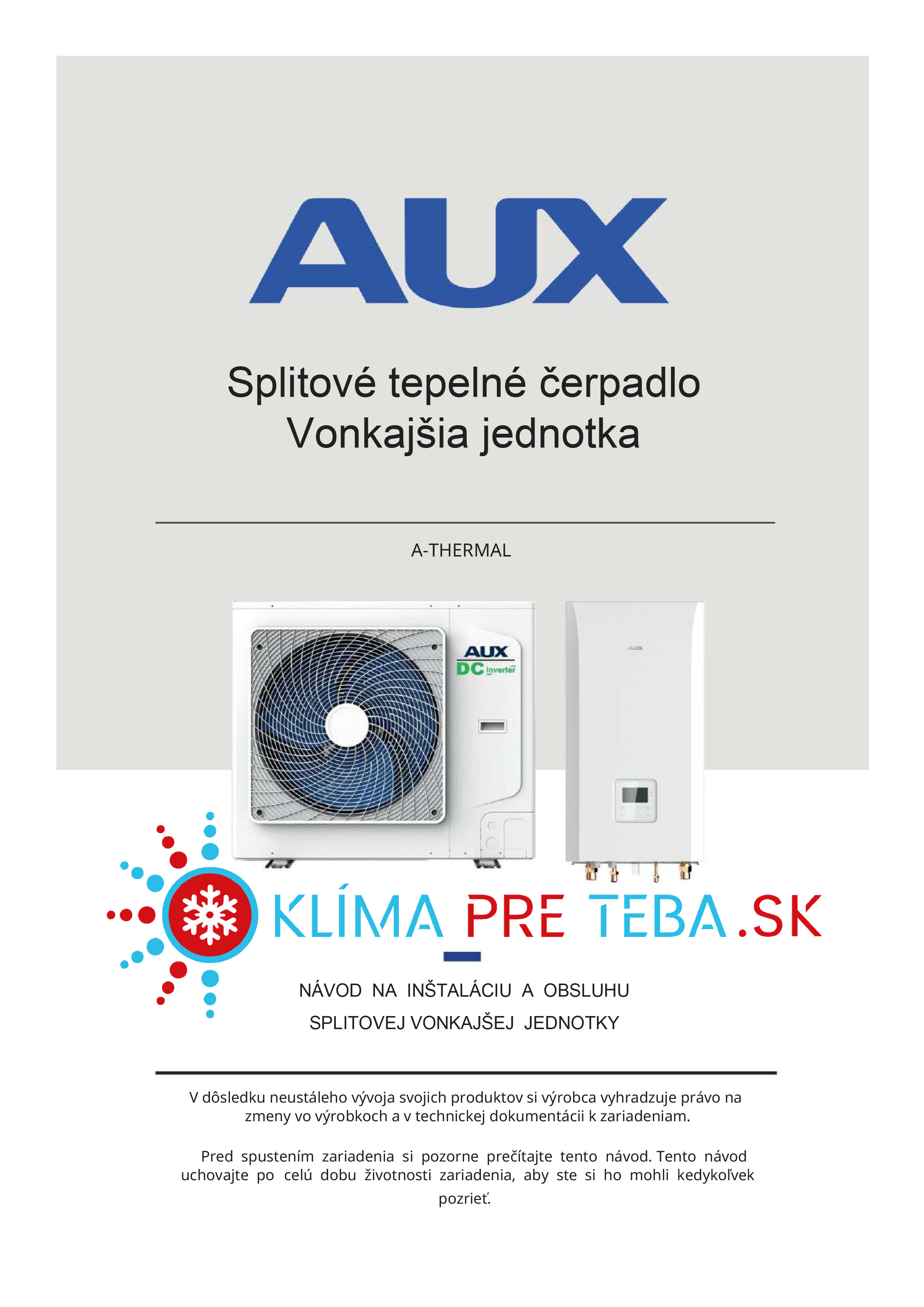 Návod na inštaláciu Tč AUX - vonkajšia jednotka_compressed-1
